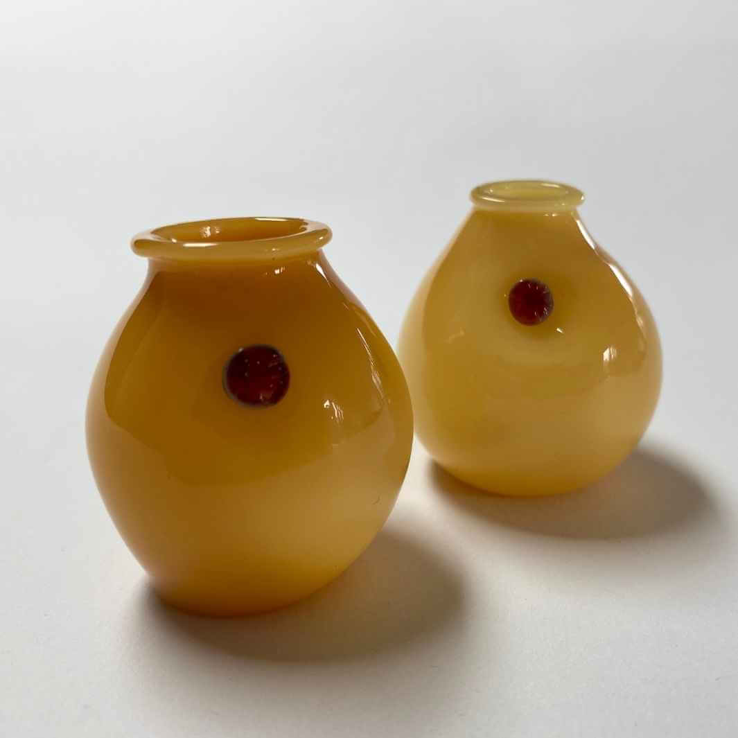 Wearing-Glass-Bud-Vases-Amber