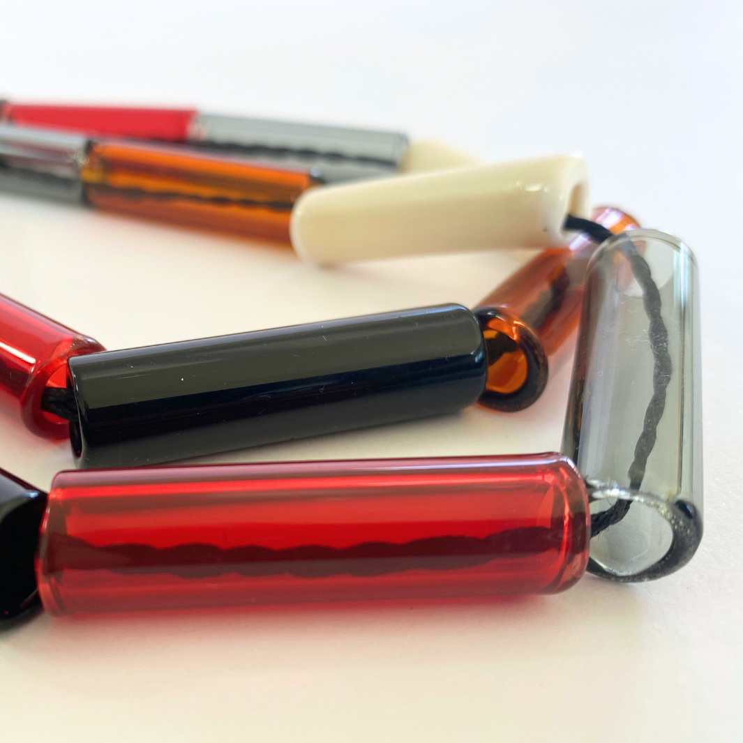 Wearing Glass | Chunky Tube Necklace | Amber