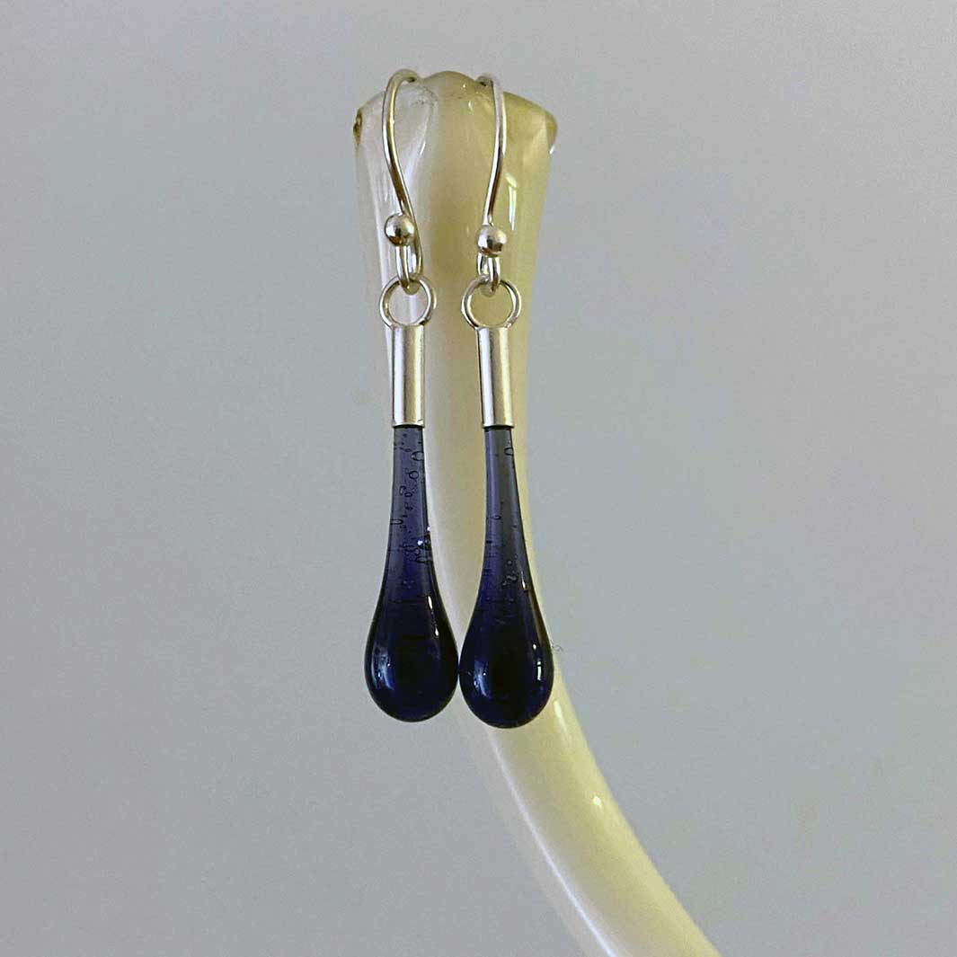 Droplet Earrings | Wysteria | Wearing Glass