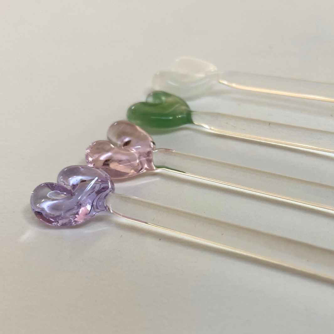 Handmade Glass Swizzle Sticks