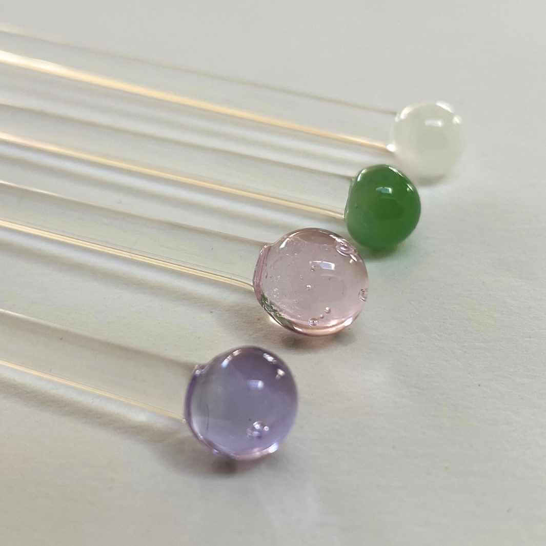 Handmade Glass Swizzle Sticks