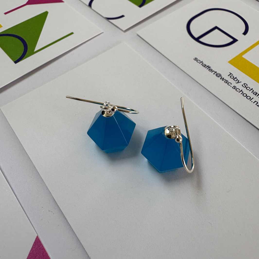 Glync | Hanging Facets | Teal