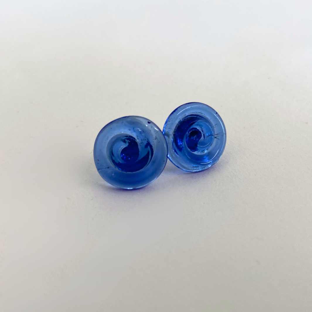 Koru Studs - Wearing Glass