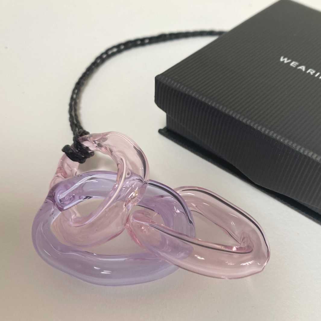 Hollow Link Pendant by Wearing Glass