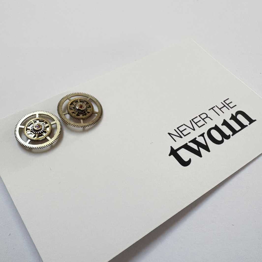 Never the Twain | Steampunk Studs