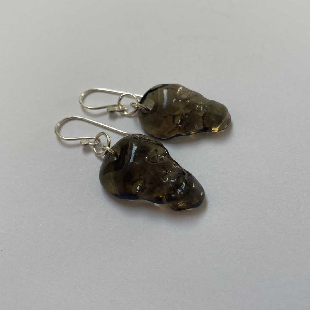 Wearing Glass | Skull Earrings