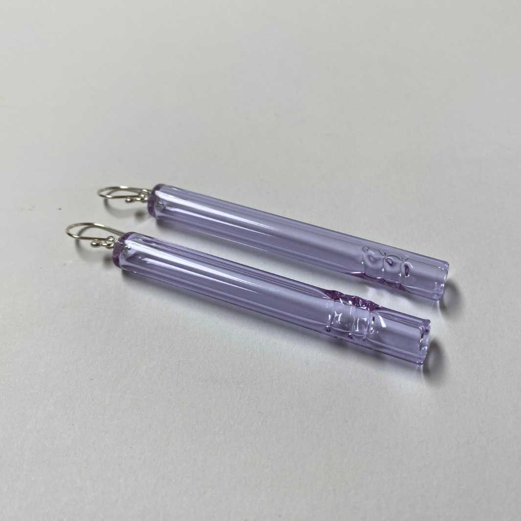 Toru Earrings - Wearing Glass