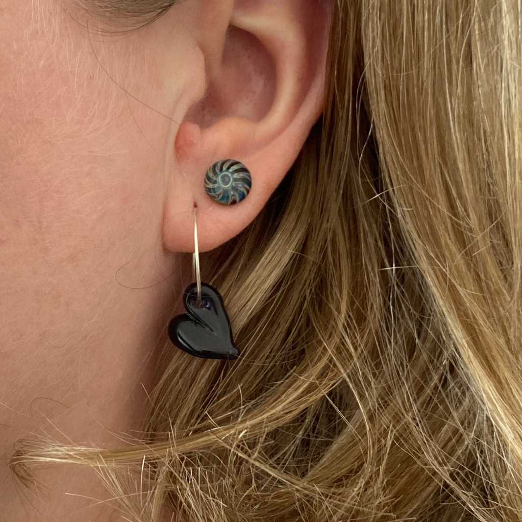 Heart Hoops by Wearing Glass