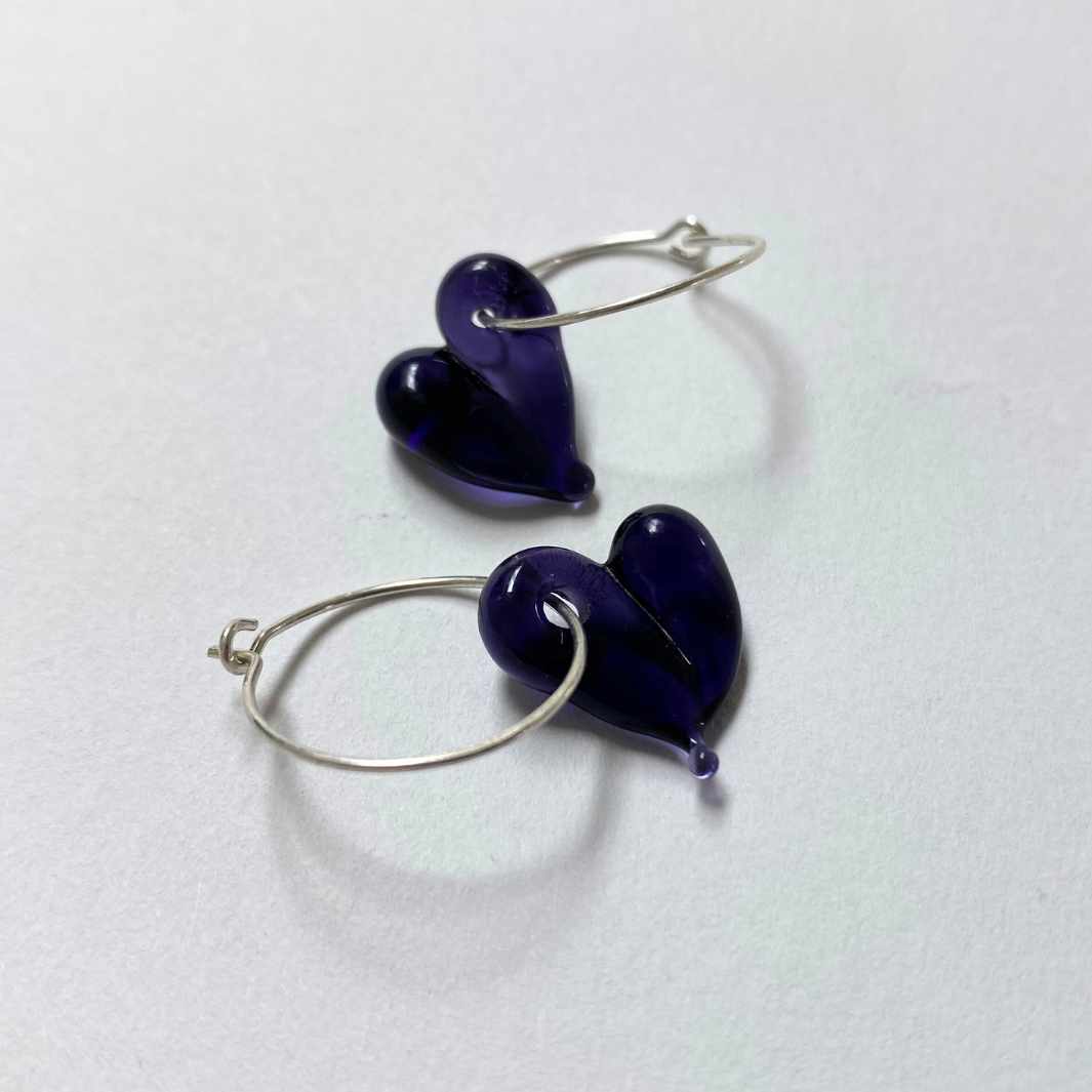 Heart Hoops by Wearing Glass