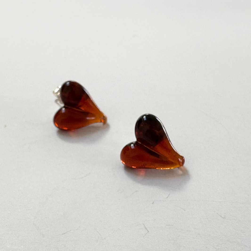 Wearing Glass | Heart Studs