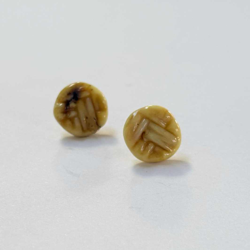 Wearing Glass | Flax Studs