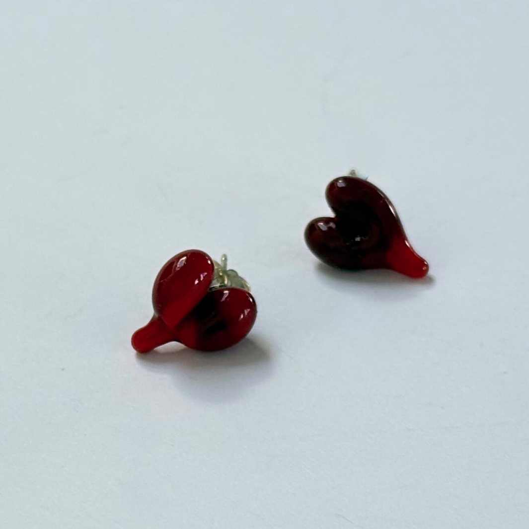 Wearing Glass | Heart Studs