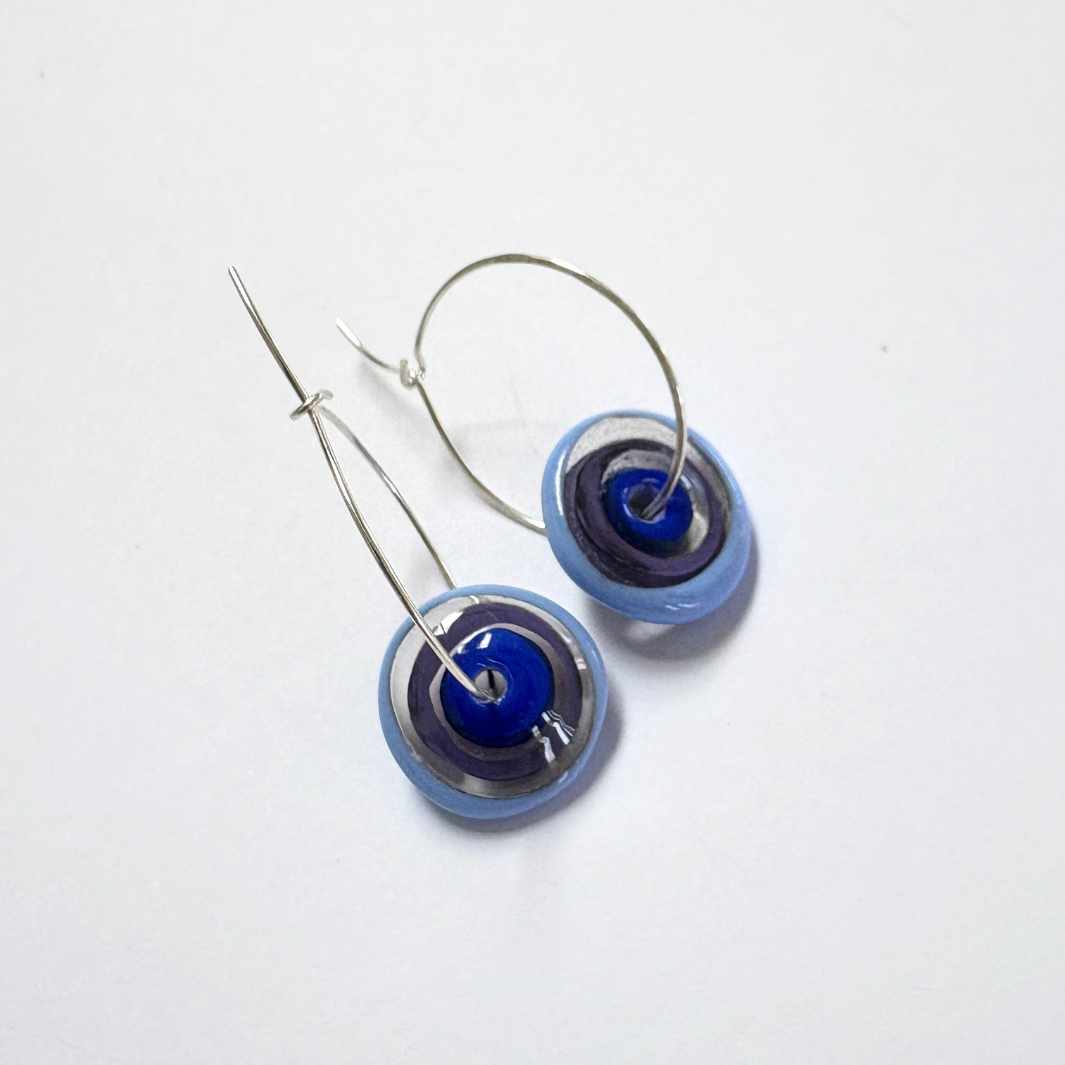 Wearing Glass | Zero Waste Earrings | Circus Hoops