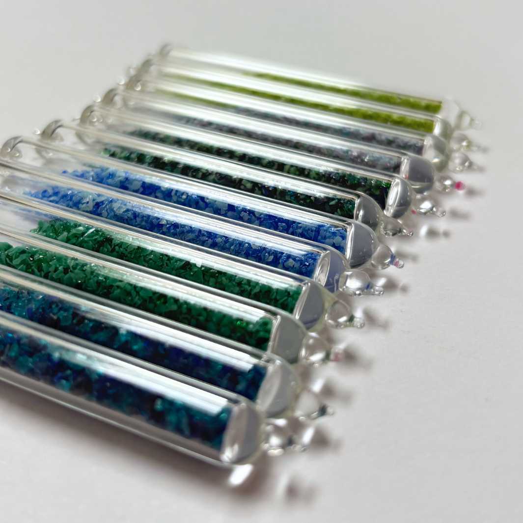 Wearing Glass | Frit Earrings | Colours