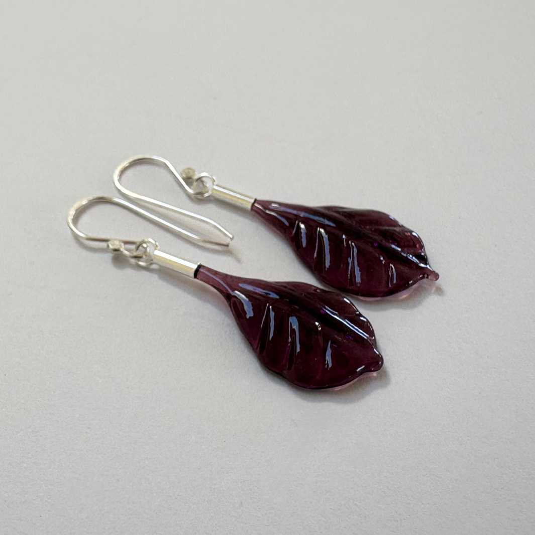 Wearing Glass | Leaf Drop Earrings | Wysteria