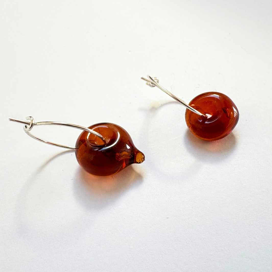 Wearing Glass | Amber Hoops