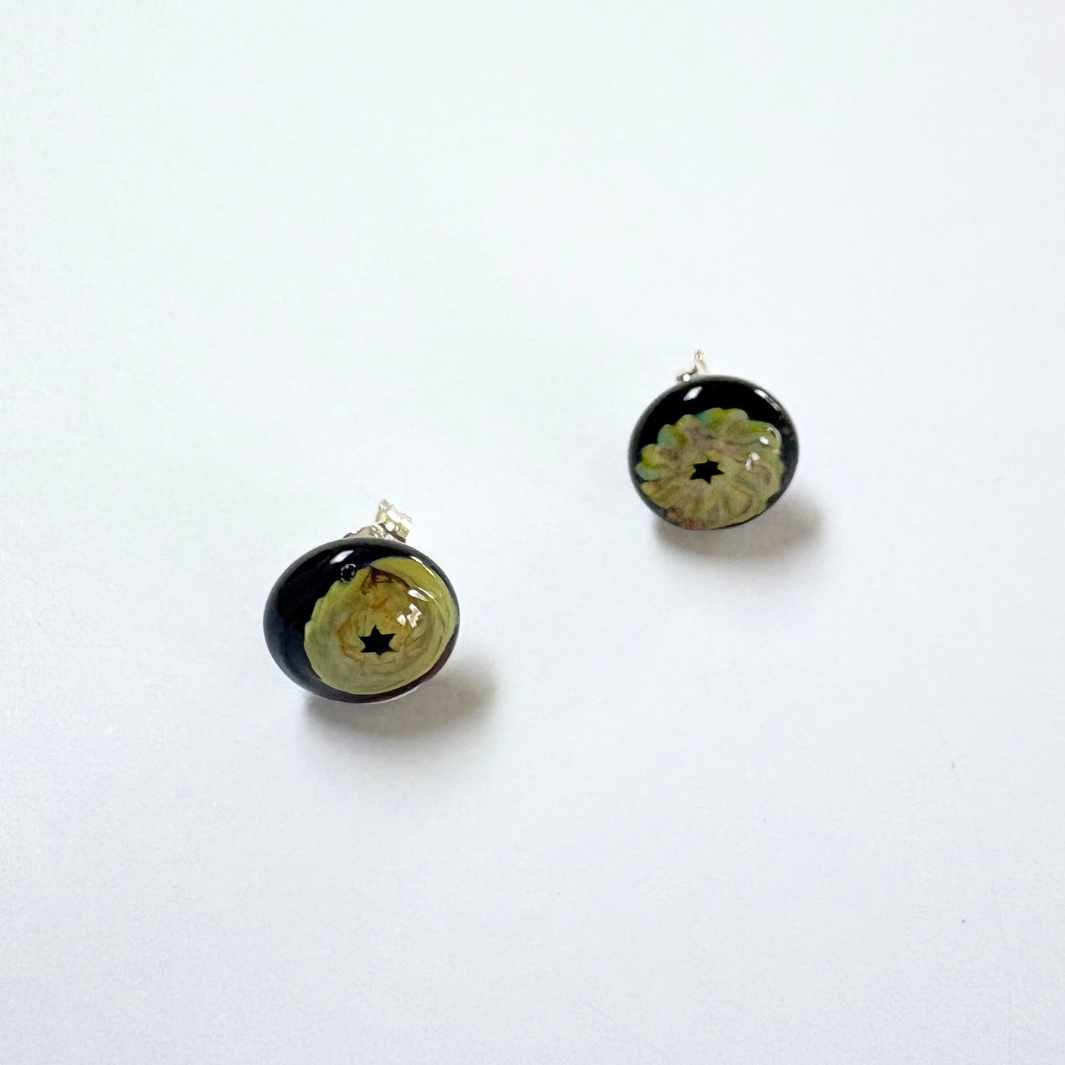 Wearing Glass | Murrini Star Studs