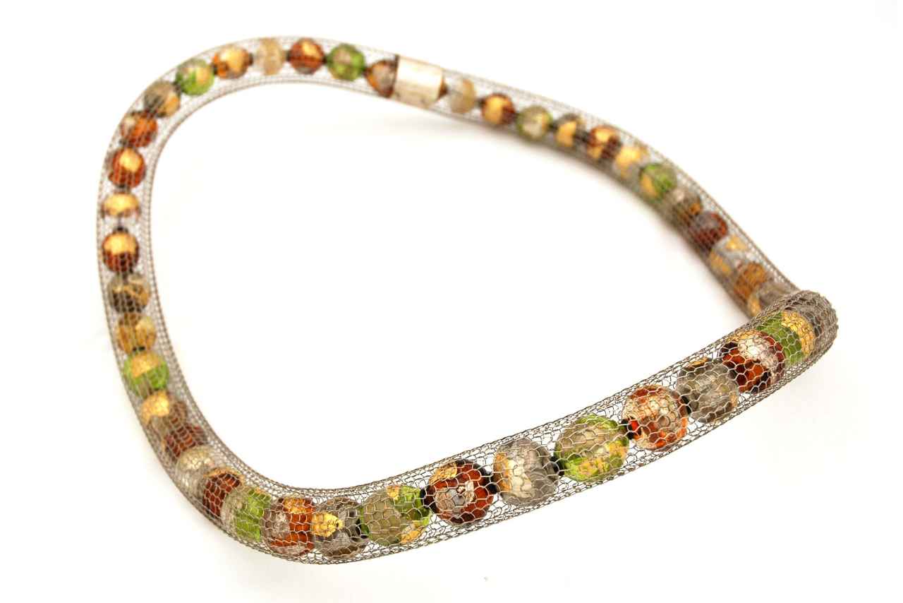 Torque Neckpiece in lampwork glass