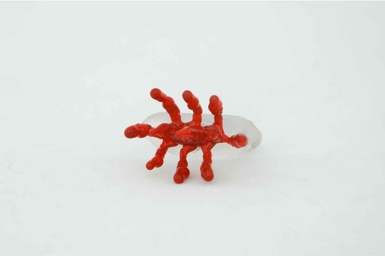 Cast glass ring by Isla Osborne