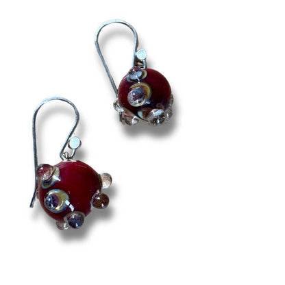 Wearing Glass | Kina Earrings | Red