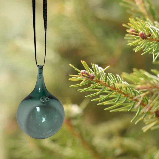 Blown Glass Christmas Bauble from Wearing Glass