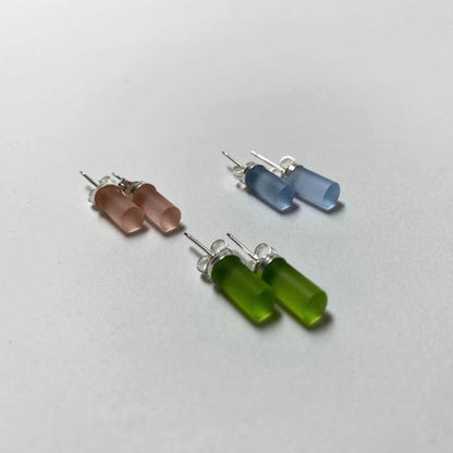 Rod Studs | Three Colours | Wearing Glass