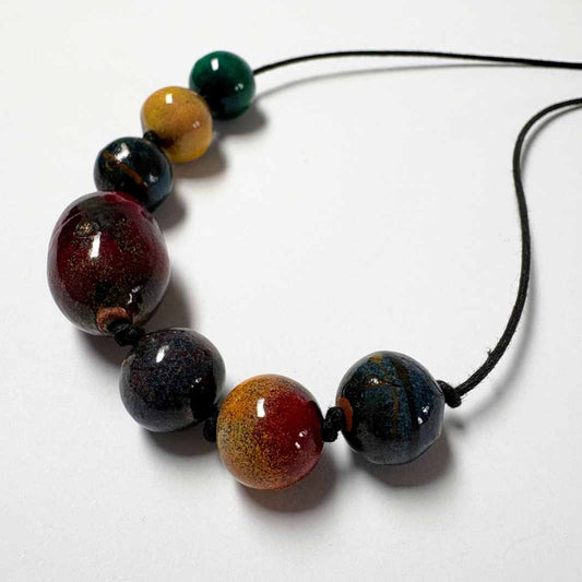 Wearing Glass | Enamel Bead Necklace