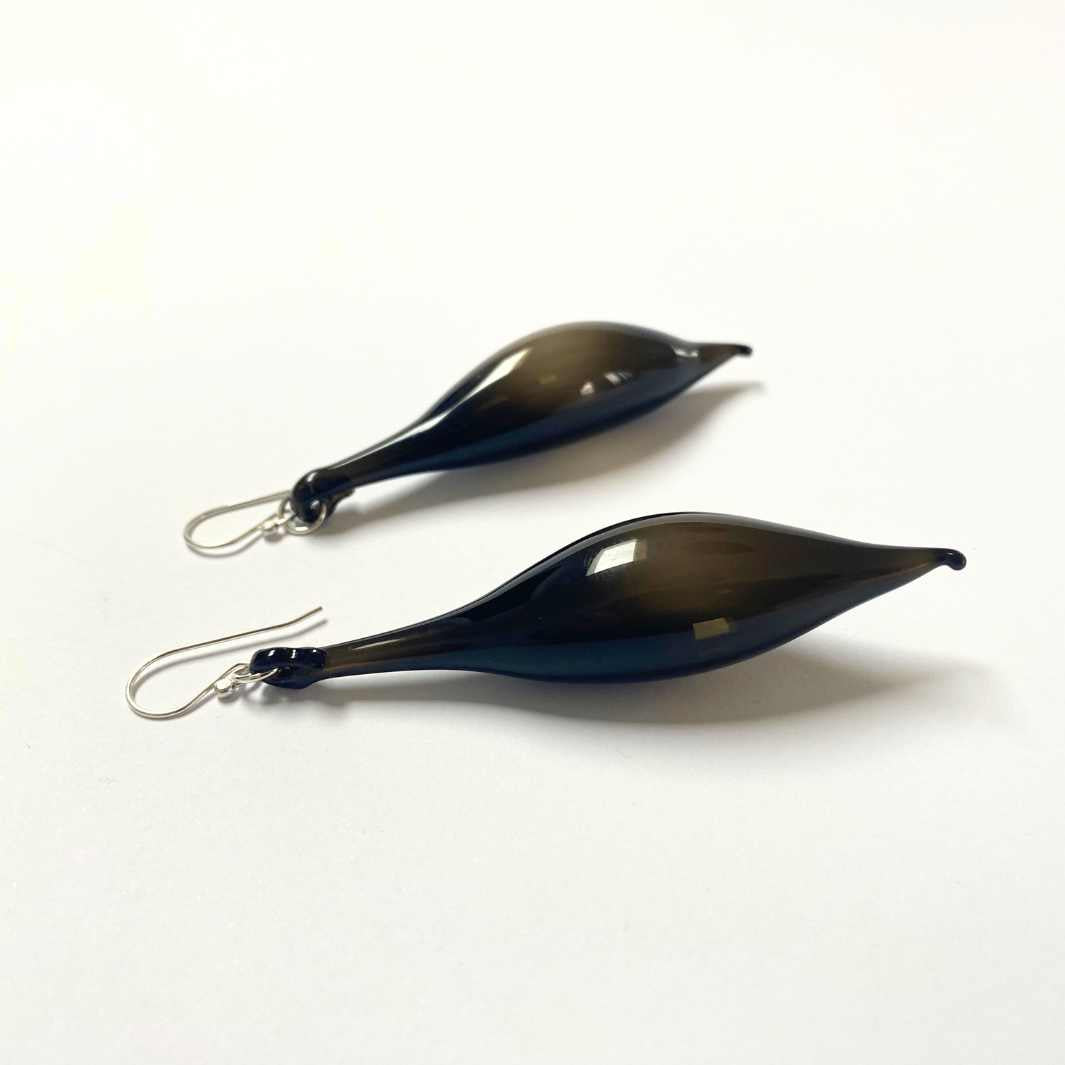 Wearing Glass | Pod Earrings | Black