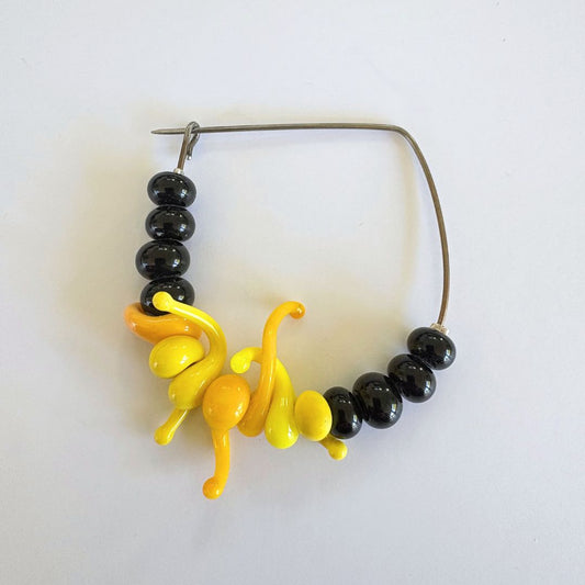 Isla Osborne | Pin Point | Coral Bead Brooch