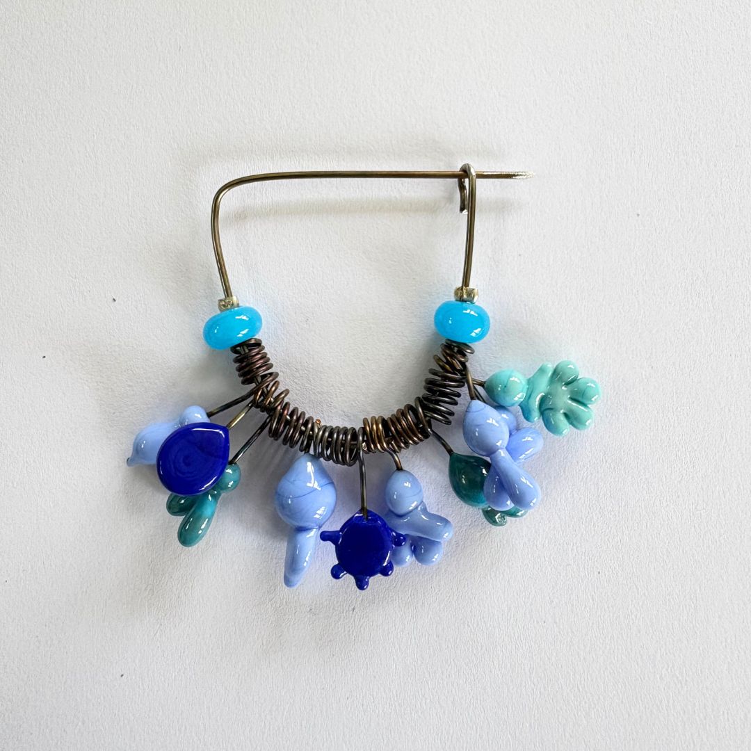 Isla Osborne | Pin Point | Coral Bead Brooch