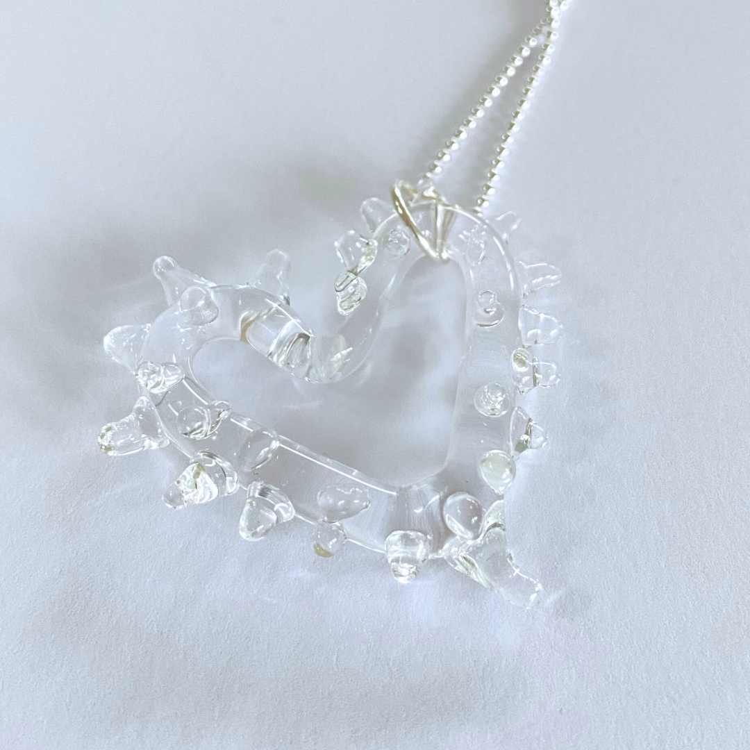 Wearing Glass | Spiky Heart Pendant