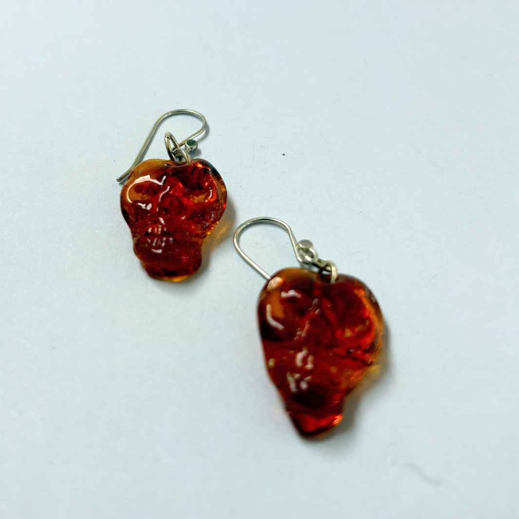 Wearing Glass | Skull Earrings