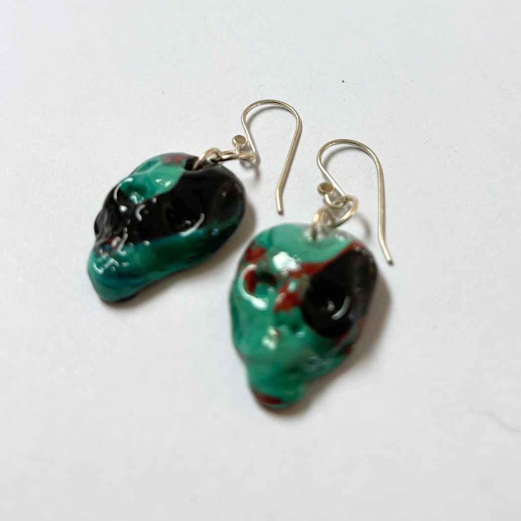 Wearing Glass | Skull Earrings