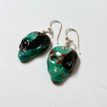 Wearing Glass | Skull Earrings