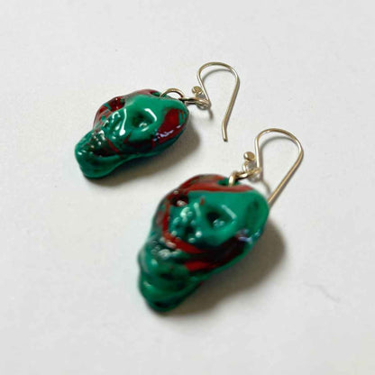 Wearing Glass | Skull Earrings