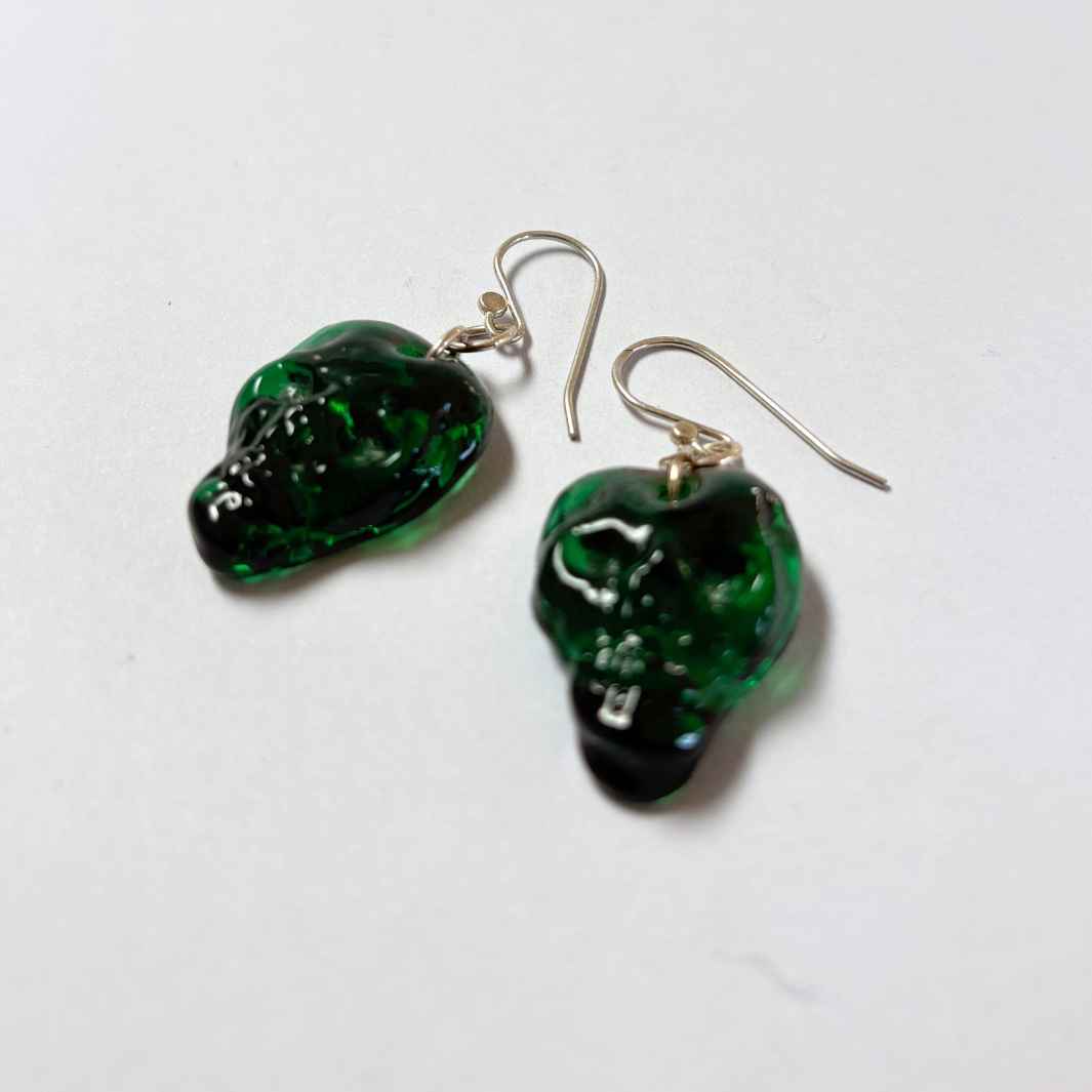Wearing Glass | Skull Earrings
