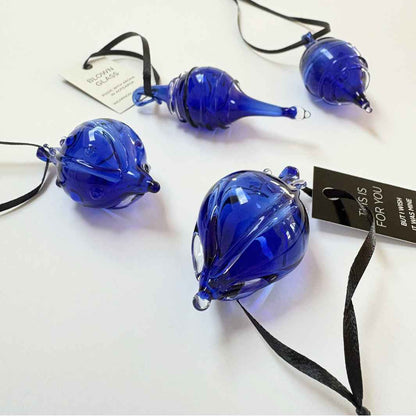 Wearing Glass | Blue Christmas Bauble