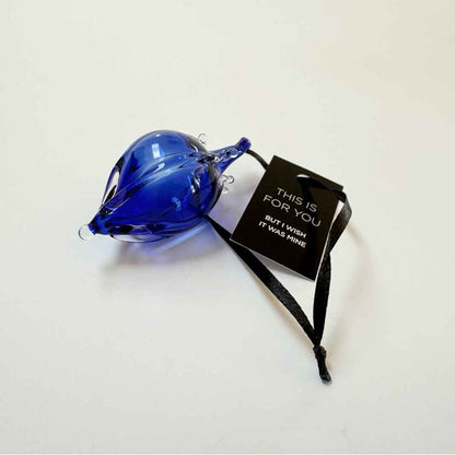 Wearing Glass | Blue Christmas Bauble