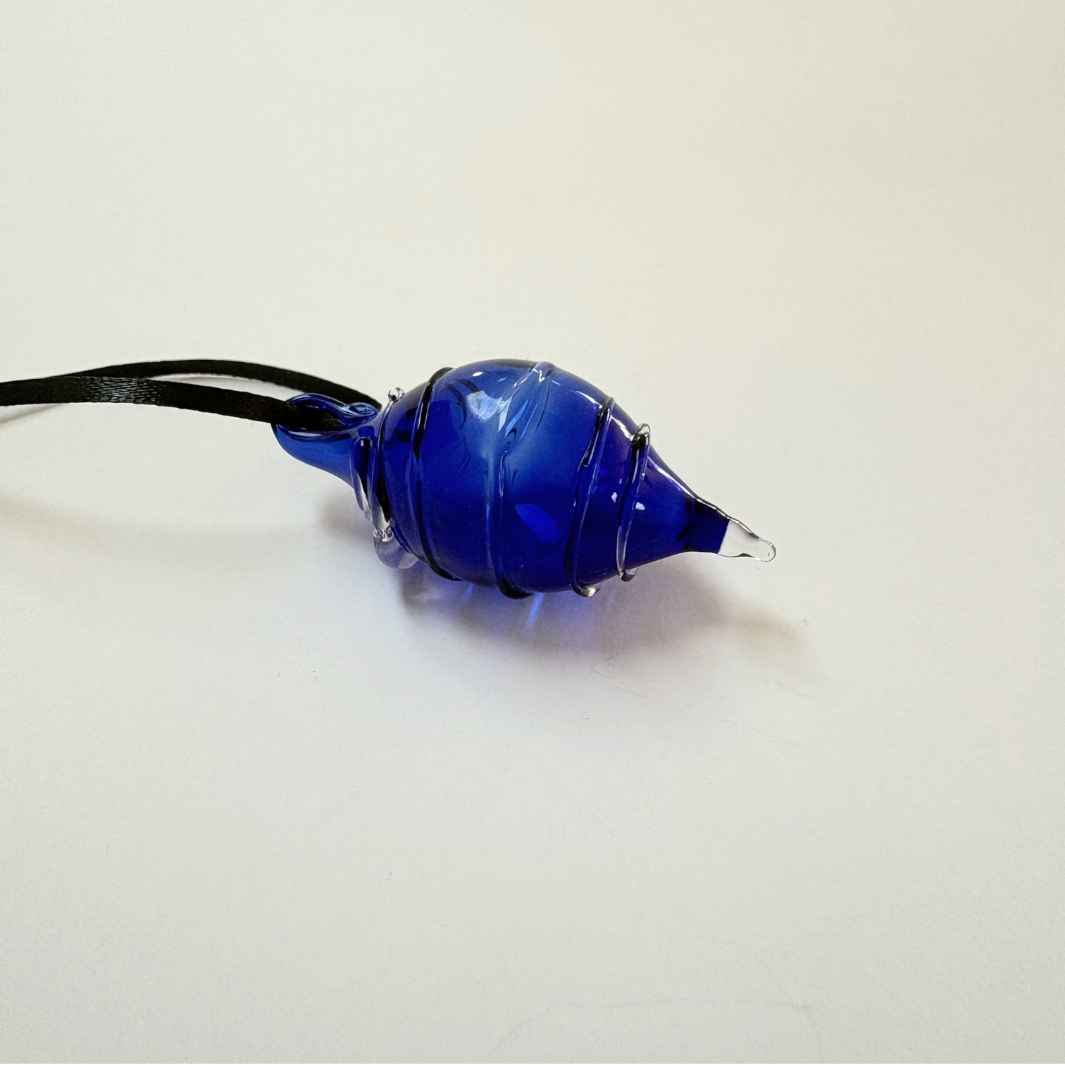 Wearing Glass | Blue Christmas Bauble