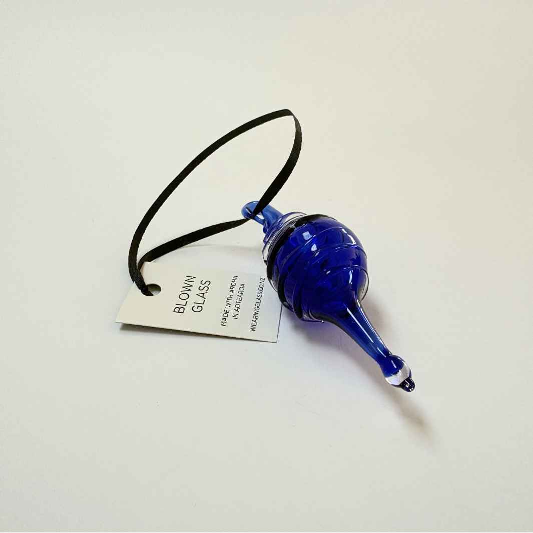Wearing Glass | Blue Christmas Bauble