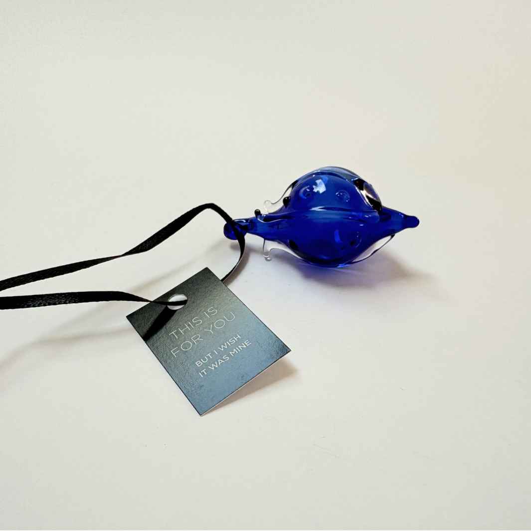 Wearing Glass | Blue Christmas Bauble