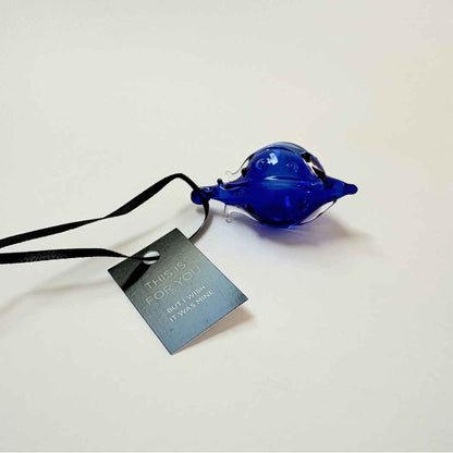 Wearing Glass | Blue Christmas Bauble