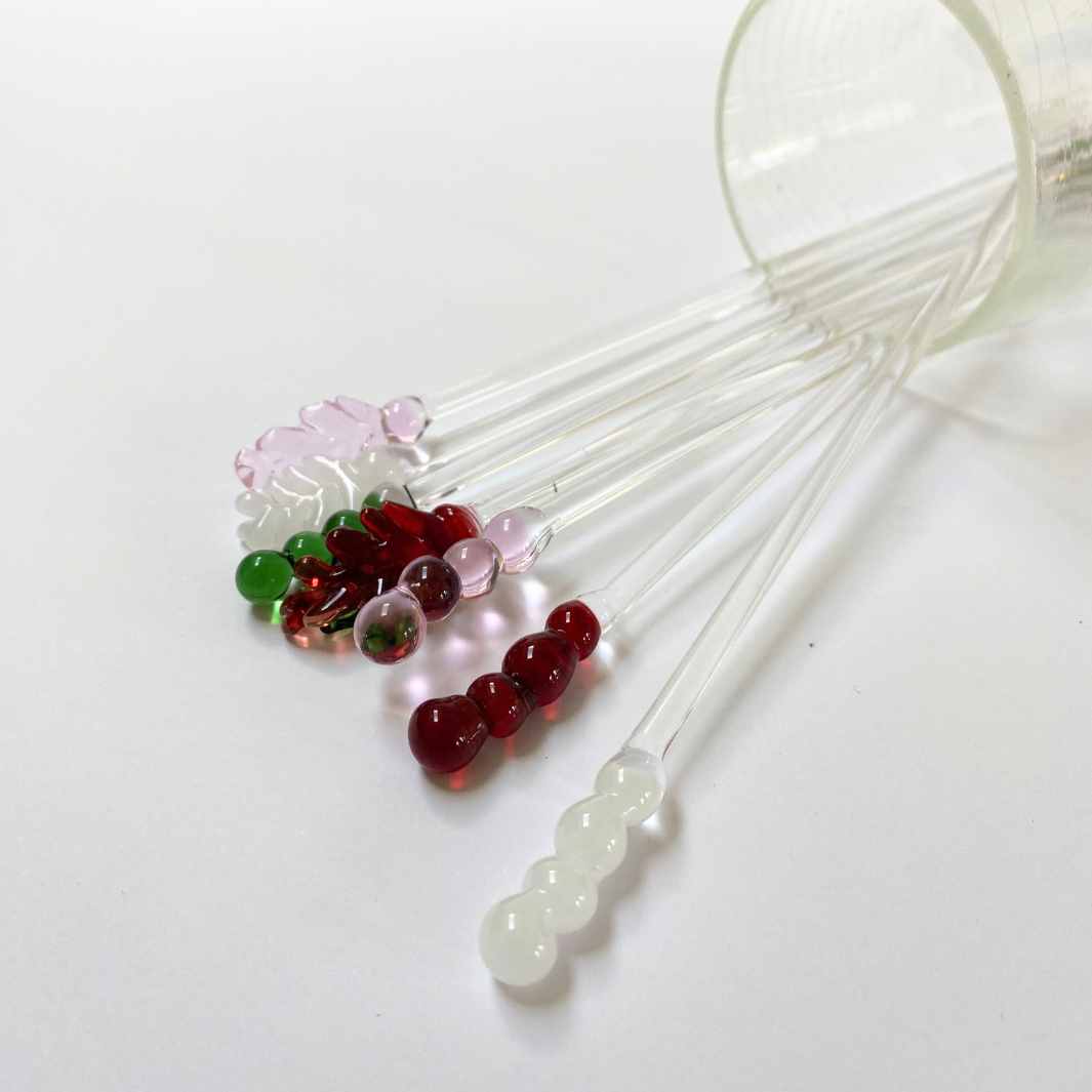 Wearing-Glass-Botanical-Swizzle-Sticks