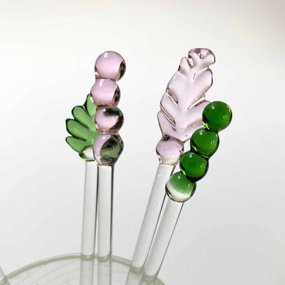 Wearing-Glass-Botanical-Swizzle-Sticks