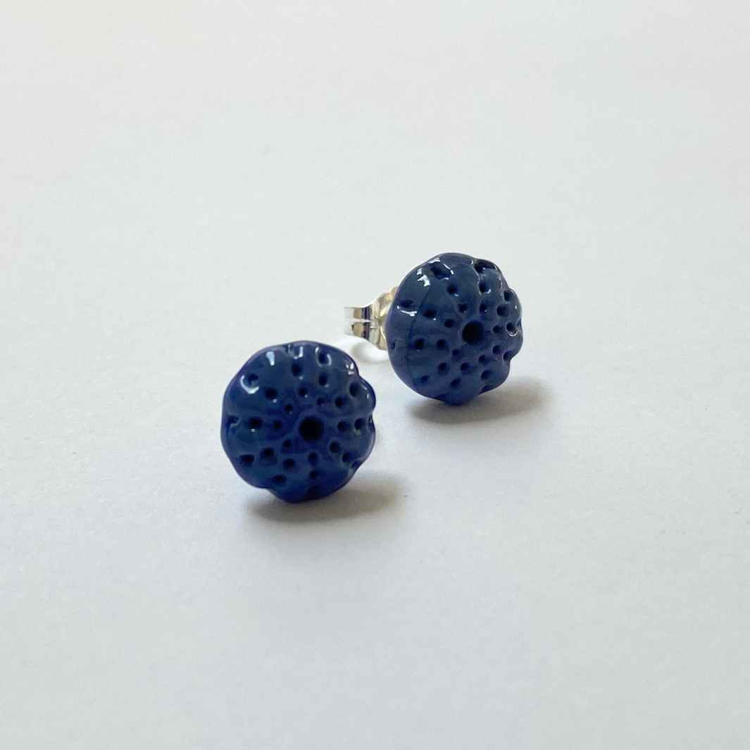 Glass Kina Stud Earring