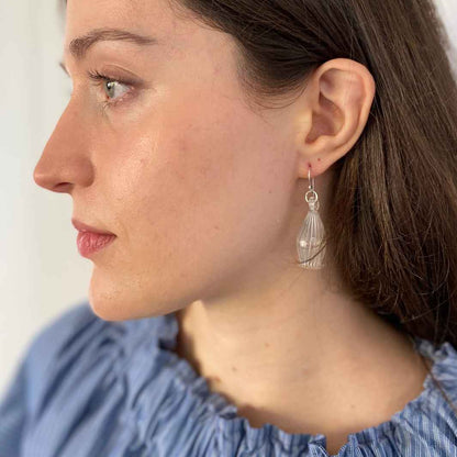 Pod Earrings | Wearing Glass