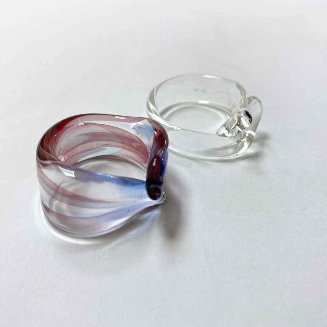 Studio Sale | Glass Rings | Wearing Glass