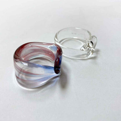 Studio Sale | Glass Rings | Wearing Glass