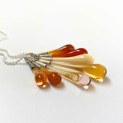 Wearing Glass | Cluster Droplet Pendant | Amber 2