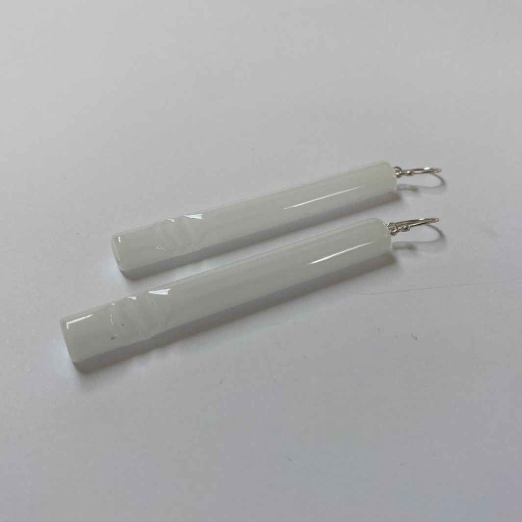 Toru Earrings - Wearing Glass